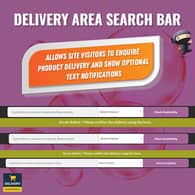 Delivery Area Search Bar