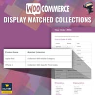 WooCommerce Display Matched Collections